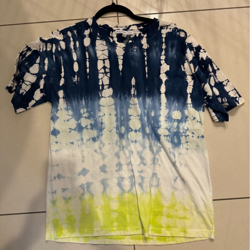 Young fabulous and broke tie dye tshirt never worn